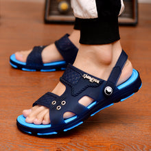 Load image into Gallery viewer, 2020 Summer Casual Shoes New Men Sandals Gladiator Sandals Open Toe Platform Outdoor Beach Sandal Rome Footwear Black NANLX14