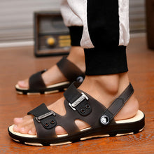 Load image into Gallery viewer, 2020 Summer Casual Shoes New Men Sandals Gladiator Sandals Open Toe Platform Outdoor Beach Sandal Rome Footwear Black NANLX14
