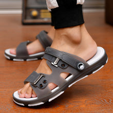 Load image into Gallery viewer, 2020 Summer Casual Shoes New Men Sandals Gladiator Sandals Open Toe Platform Outdoor Beach Sandal Rome Footwear Black NANLX14