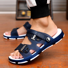 Load image into Gallery viewer, 2020 Summer Casual Shoes New Men Sandals Gladiator Sandals Open Toe Platform Outdoor Beach Sandal Rome Footwear Black NANLX14