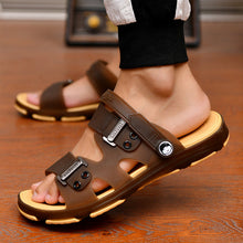 Load image into Gallery viewer, 2020 Summer Casual Shoes New Men Sandals Gladiator Sandals Open Toe Platform Outdoor Beach Sandal Rome Footwear Black NANLX14