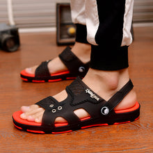 Load image into Gallery viewer, 2020 Summer Casual Shoes New Men Sandals Gladiator Sandals Open Toe Platform Outdoor Beach Sandal Rome Footwear Black NANLX14