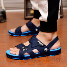 Load image into Gallery viewer, 2020 Summer Casual Shoes New Men Sandals Gladiator Sandals Open Toe Platform Outdoor Beach Sandal Rome Footwear Black NANLX14