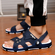 Load image into Gallery viewer, 2020 Summer Casual Shoes New Men Sandals Gladiator Sandals Open Toe Platform Outdoor Beach Sandal Rome Footwear Black NANLX14