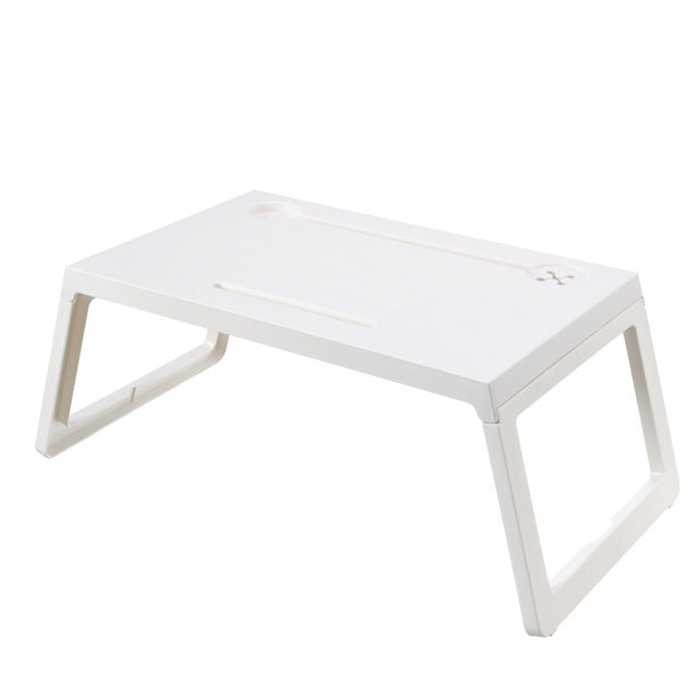 Adjustable Folding Computer Table  Home Laptop Bed Tray Table Desk Lap Desk for Study and Reading Bed Top Tray Table