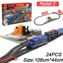 Load image into Gallery viewer, New Electric Train Children&#39;s Railway Set Model Train Toy For Kids Electric Rc Trains Set Railway Trains Toy Rails For Children