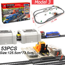 Load image into Gallery viewer, New Electric Train Children&#39;s Railway Set Model Train Toy For Kids Electric Rc Trains Set Railway Trains Toy Rails For Children