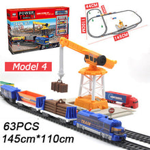 Load image into Gallery viewer, New Electric Train Children&#39;s Railway Set Model Train Toy For Kids Electric Rc Trains Set Railway Trains Toy Rails For Children