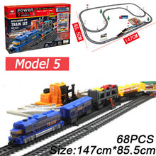 Load image into Gallery viewer, New Electric Train Children&#39;s Railway Set Model Train Toy For Kids Electric Rc Trains Set Railway Trains Toy Rails For Children